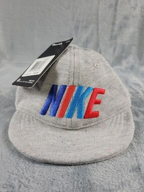NWT Nike Infant Gray French Terry Baseball Cap
